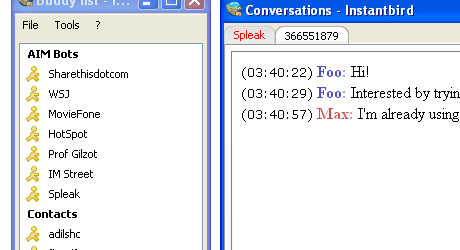 instant bird msn messenger