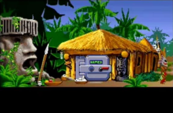 monkey island choza puerta