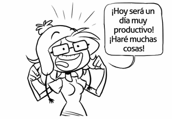 Motivación: Viñeta sobre la productividad en Internet (I)