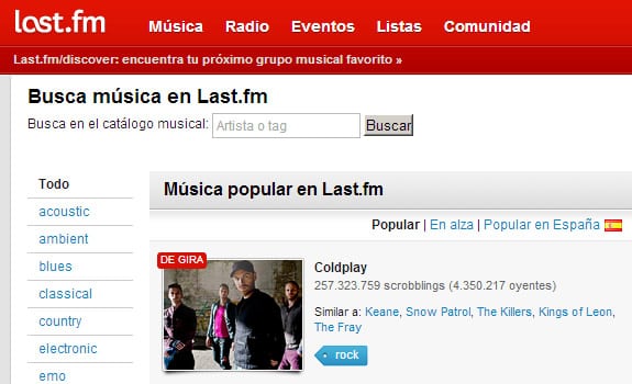 last fm escuchar musica internet gratis