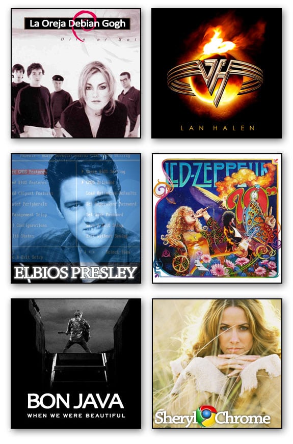 musicos PC informaticos oreja van gogh van halen elvis presley led zeppelin bon jovi sheryl crowl