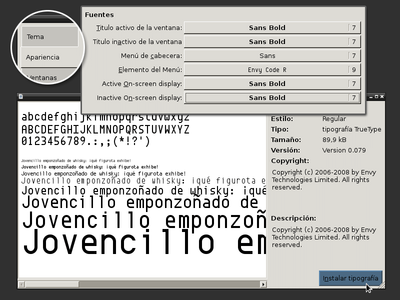 Jovencillo emponzoñado de whisky: ¡qué figurota exhibe!, pangrama utilizado en Linux
