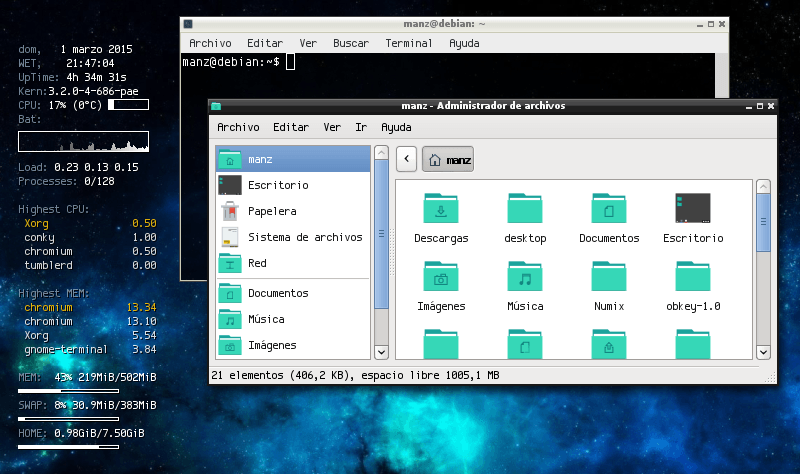 Thunar, un excelente y ligero explorador de archivos