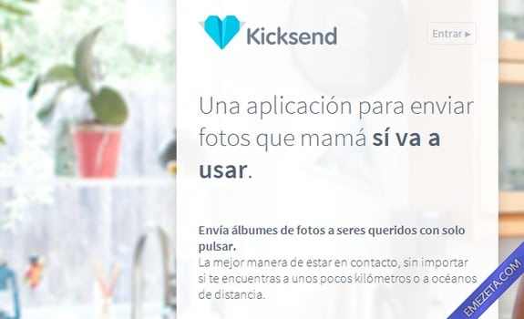 Páginas para subir o compartir archivos: Kicksend