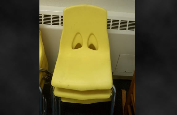 Pareidolia (rostros o figuras en imágenes): Pato-silla
