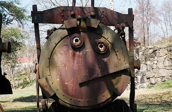 Pareidolia (rostros o figuras en imágenes): Maquinaria resignada