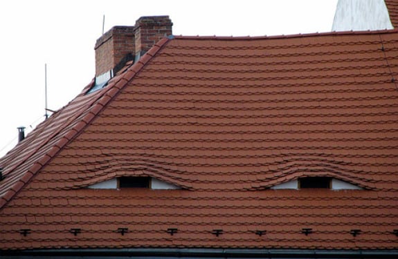 Pareidolia (rostros o figuras en imágenes): Tejado mirón