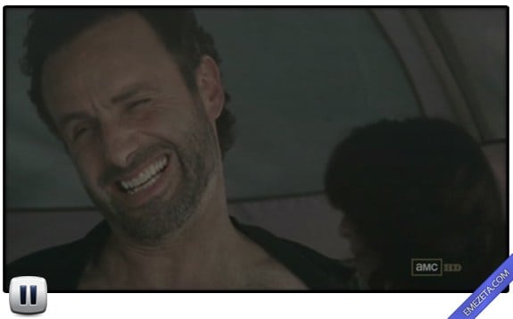Pausas poco elegantes: Rick walking dead