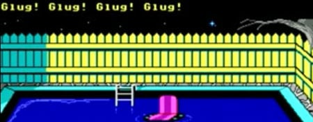 agua piscina maniac mansion