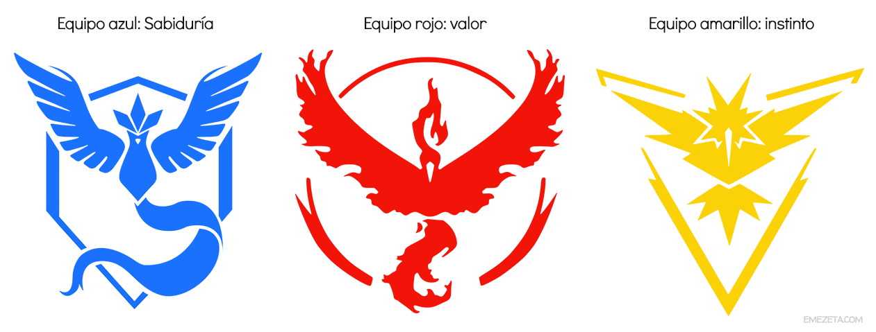 Pokémon Go: Equipo azul, equipo rojo, equipo amarillo