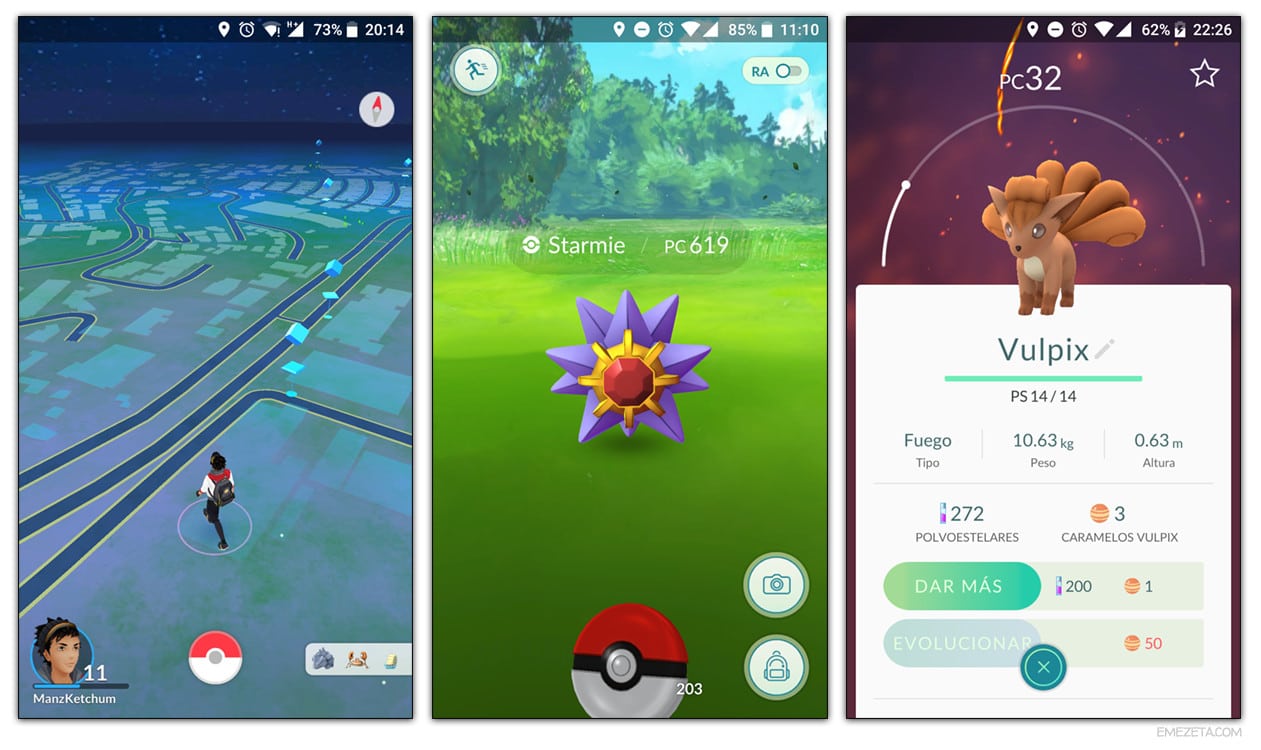 Juego Pokémon Go