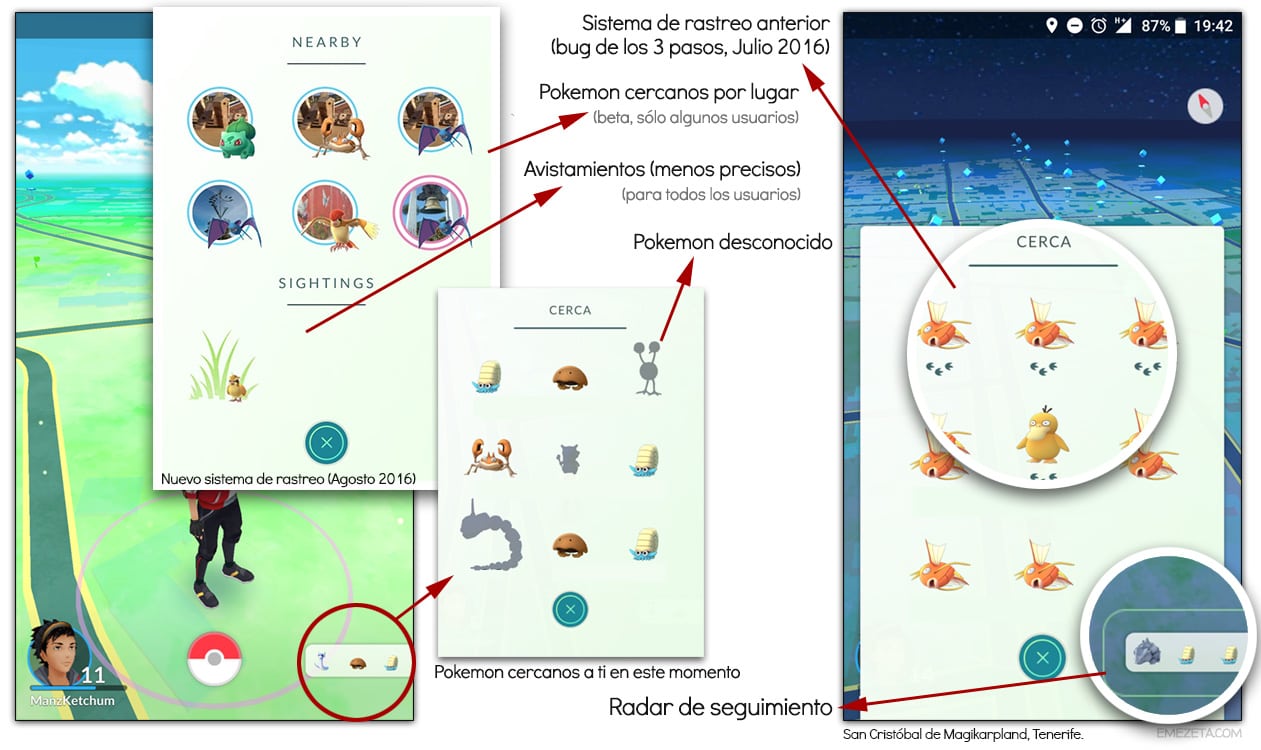 Buscar pokemon en mi ciudad en Pokémon Go