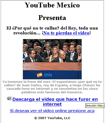 porque no te callas virus troyano banco
