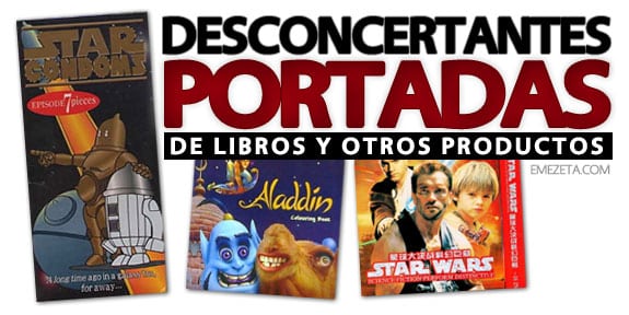 Desconcertantes portadas de libros, películas y otros productos