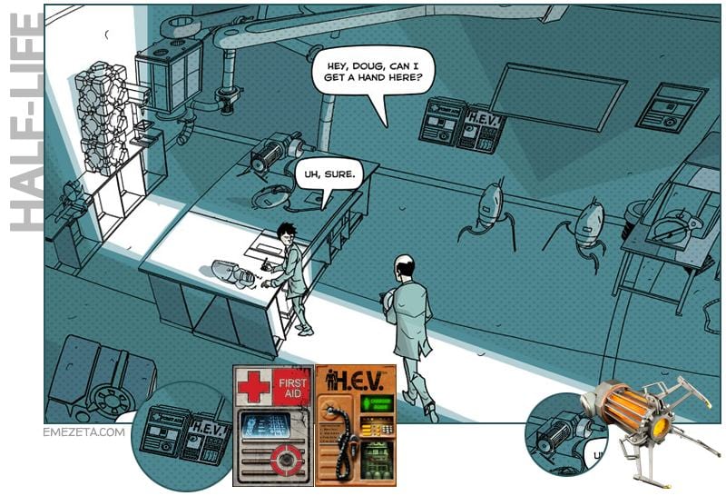Half-life en el comic de Portal