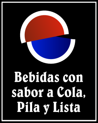 Bebidas con sabor a cola, pila y lista.