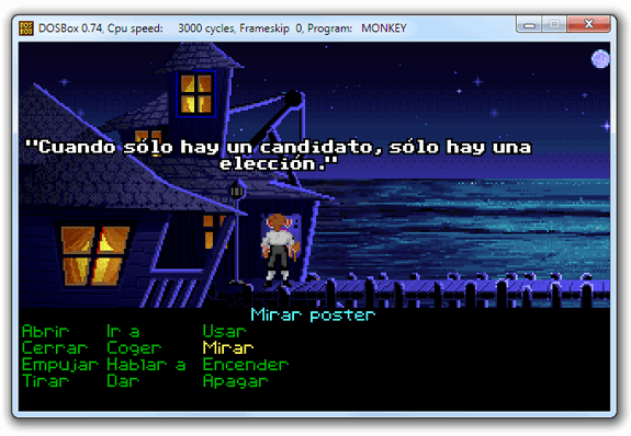 Monkey Island en DOSBox: Cuando sólo hay un candidato, sólo hay una elección