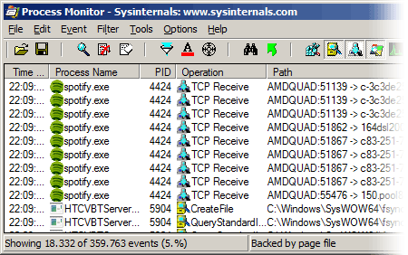 process monitor sysinternals microsoft