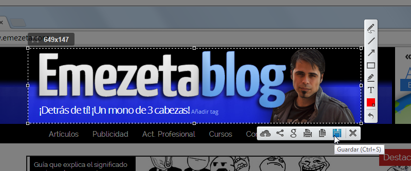 Captura de pantalla en Windows: LightShot