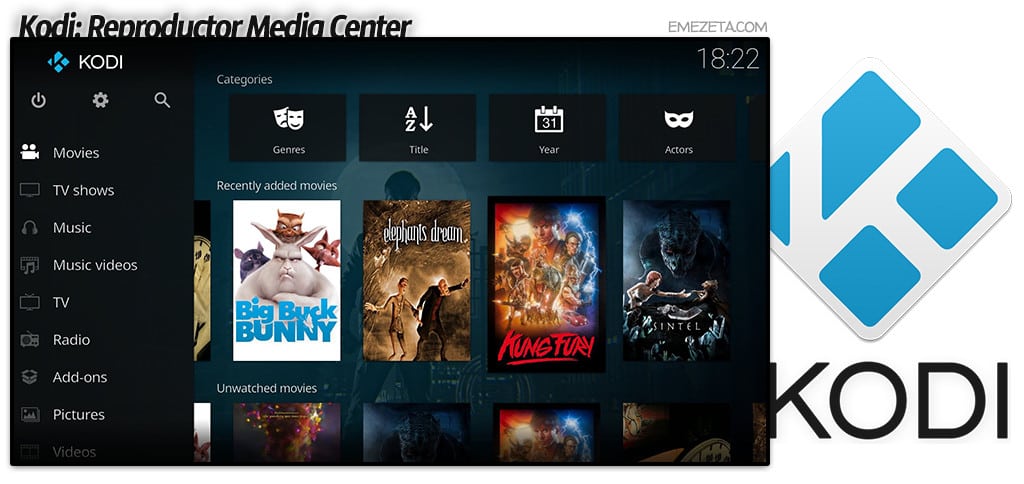 Kodi Media Center (antes XMBC) en Raspberry Pi