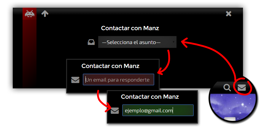 Nuevo formulario de contacto de Emezeta
