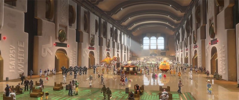 Rompe Ralph: Estación Central de juegos (Basada en Grand Central Terminal de New York)