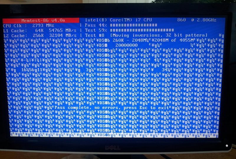 MemTest FAIL