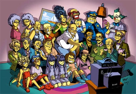 los simpsons manga anime