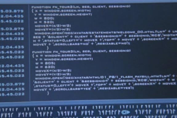 Stargate: El arca de la verdad. Código de los replicantes: Javascript.