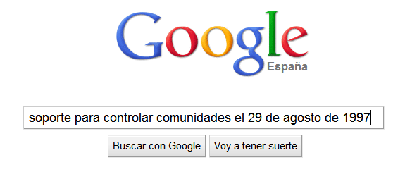 Búsqueda en Google que redirecciona a Microsoft