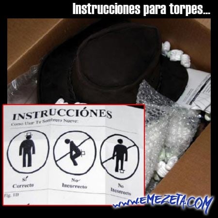 instrucciones sombrero
