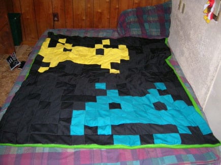space invaders edredon