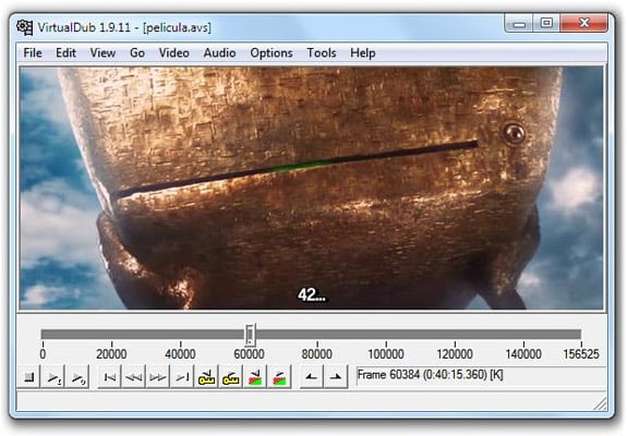 Virtualdub, editor de archivos de video