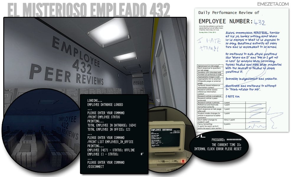 El misterioso empleado 432 de The Stanley Parable