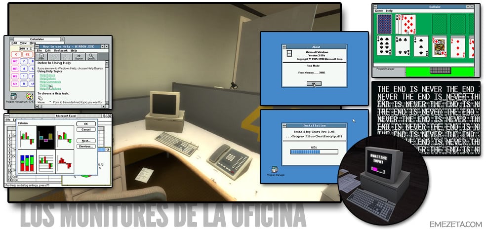 Monitores de las oficinas