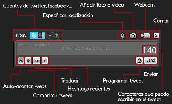 tweetdeck escribir tweet