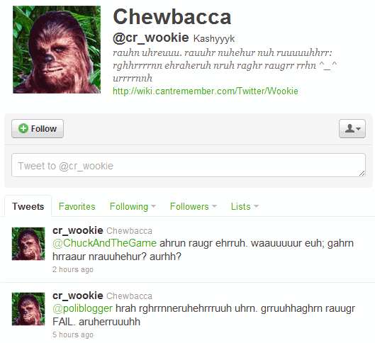Cuentas absurdas de Twitter