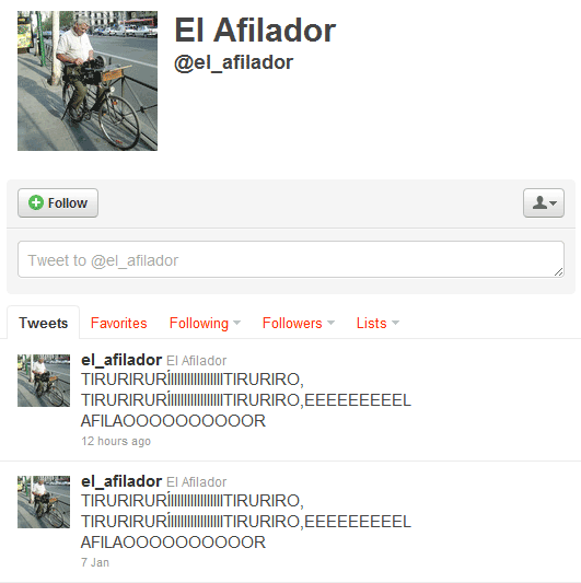 Cuentas absurdas de Twitter