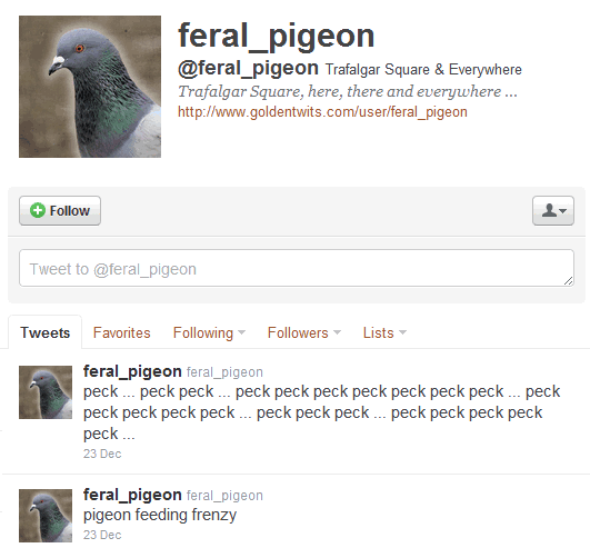 Cuentas absurdas de Twitter