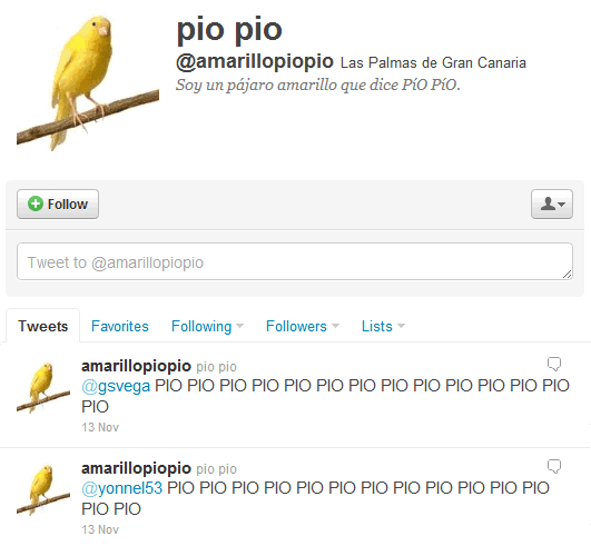 Cuentas absurdas de Twitter