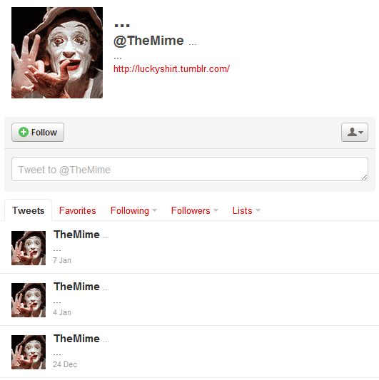 Cuentas absurdas de Twitter