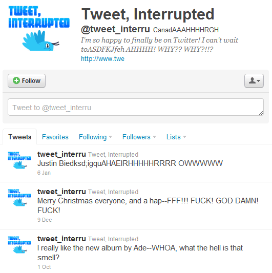 Cuentas absurdas de Twitter