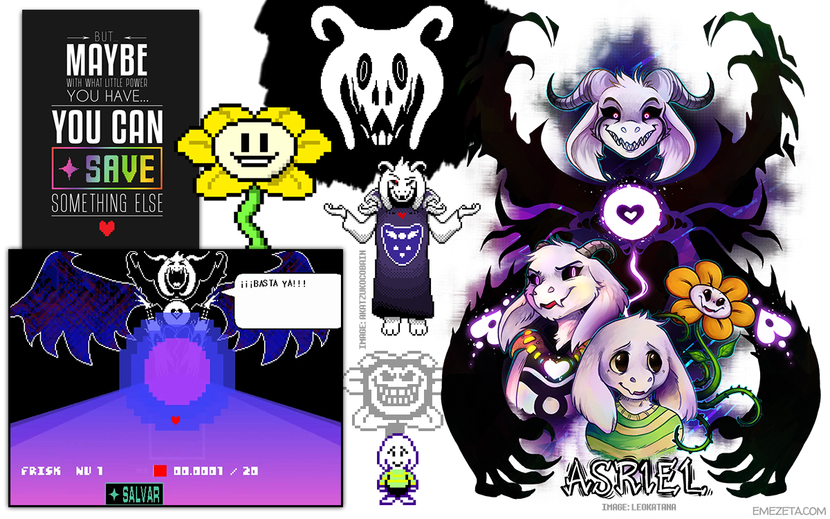 Asriel hyperdeath flowey