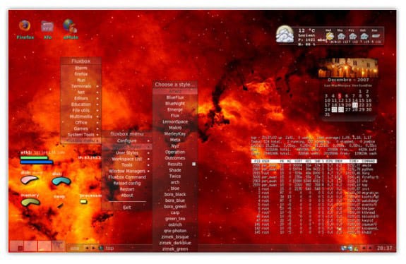 gestor de ventanas linux fluxbox
