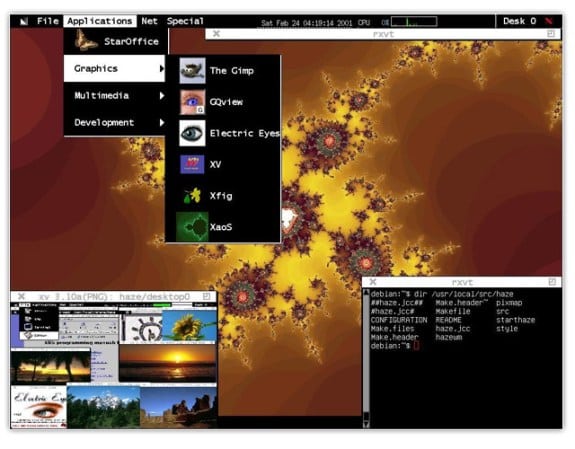 gestor de ventanas linux haze