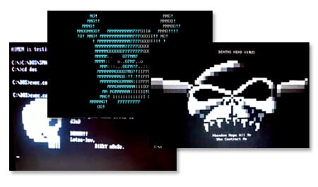 virus bones executioner death head skulls