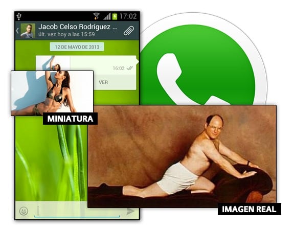Imágenes falsas en WhatsApp (Fake o previsualizaciones falsas)