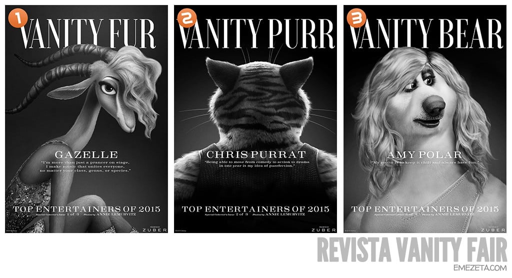 Revista Vanity Fair en Zootrópolis